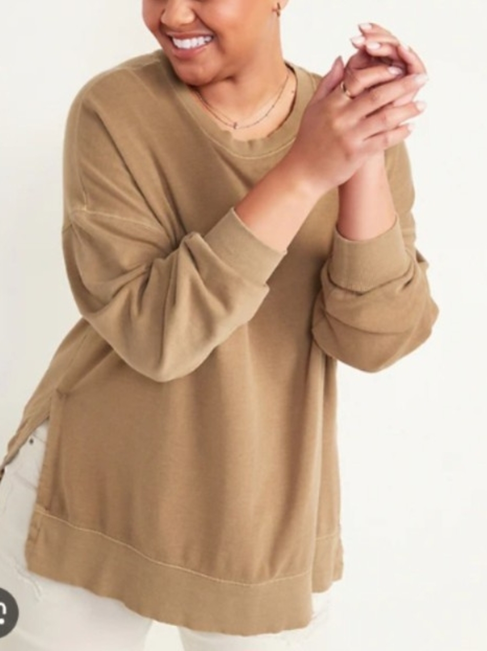 Oversized Vintage Tunic Sweatshirt